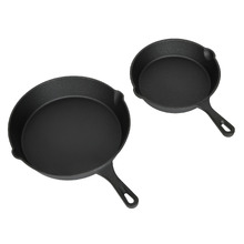 2 Piece Avondale Cast Iron Fry Pan Set